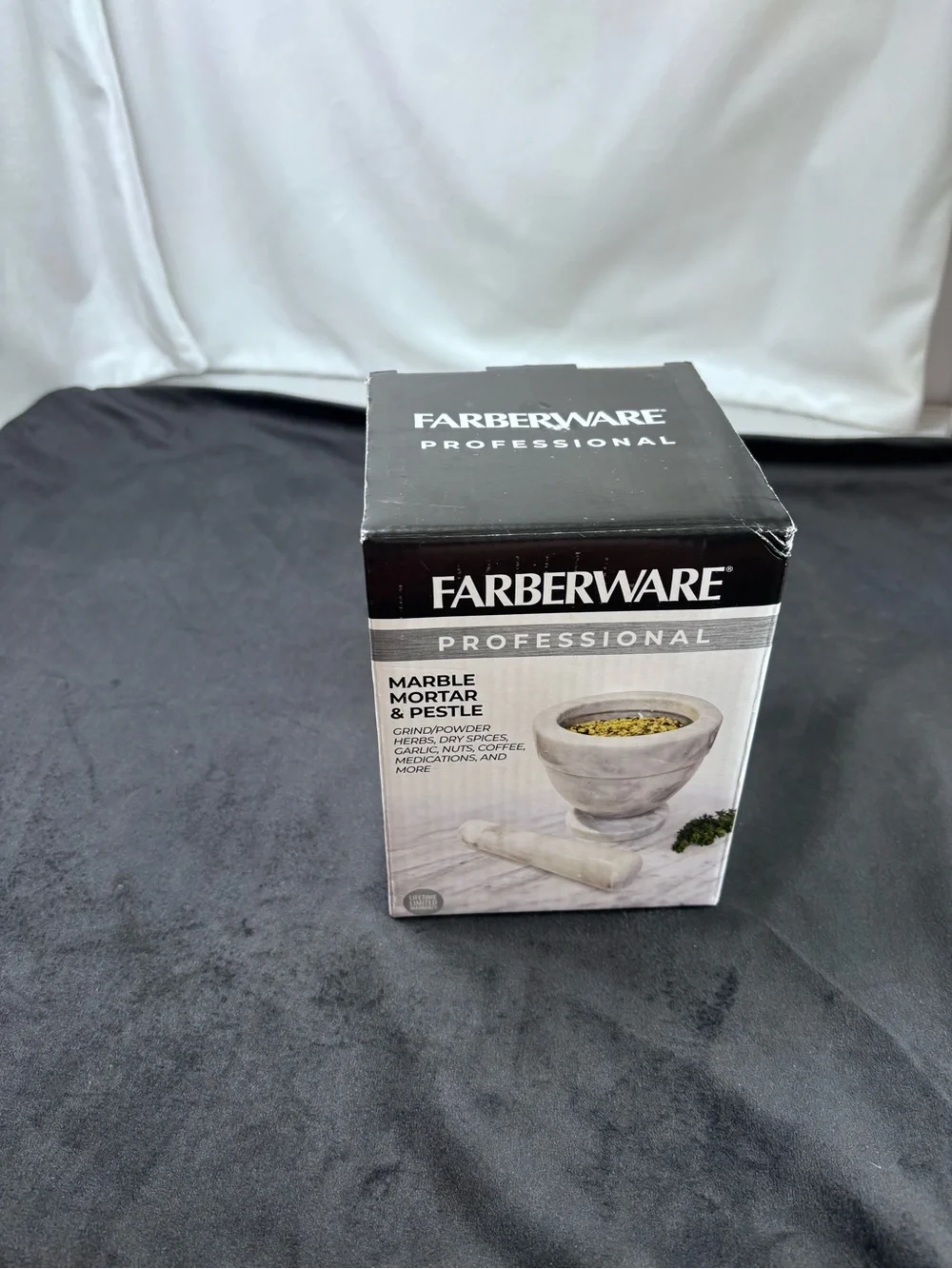 Farberware Professional Marble Mortar & Pestle | Genuine Marble | NIB